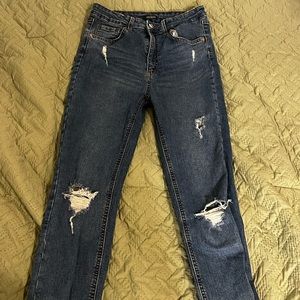 High rise skinny jeans